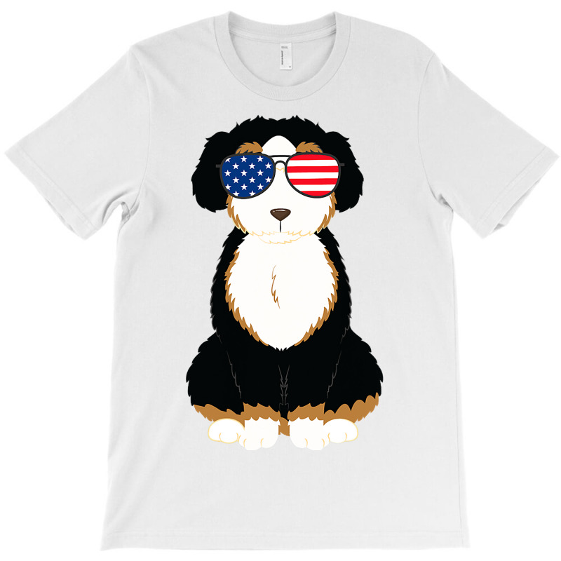 4th Of July Bernedoodle Dog Patriotic Usa American T-shirt | Artistshot