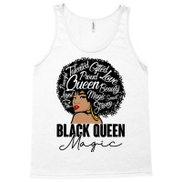 Black Queen Magic Bhm Melanin Skin Pride Afro Girl Tank Top | Artistshot