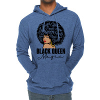 Black Queen Magic Bhm Melanin Skin Pride Afro Girl Lightweight Hoodie | Artistshot