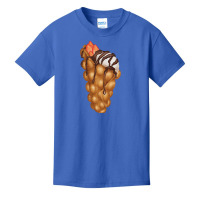 Bubble Waffle Ice Cream T  Shirt Egg Bubble Waffle Vanilla Ice Cream W Basic Youth T-shirt | Artistshot