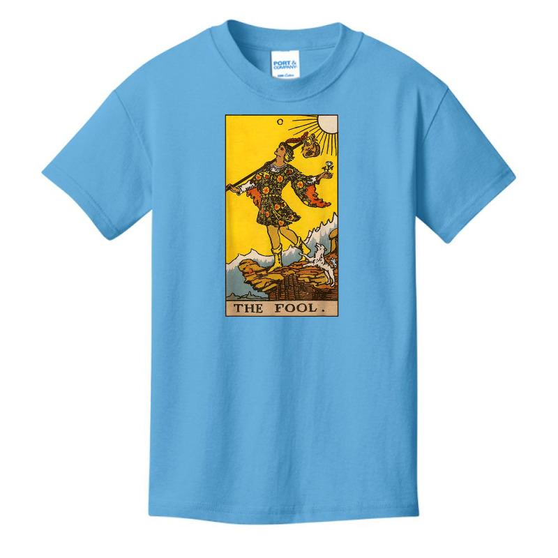 The Fool Tarot Card Major Arcana Card Zero 0 T Shirt Basic Youth T-shirt by waltervanderwilt1 | Artistshot