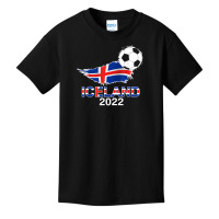 Iceland Flag Jersey Supporter Icelandic Soccer Team Iceland T Shirt Basic Youth T-shirt | Artistshot