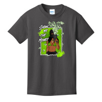 Show Me The Money 6 Retro Electric Green Shoes Matching Tees T Shirt Basic Youth T-shirt | Artistshot