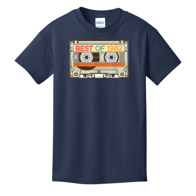 Vintage Cassette Tape Birthday Gifts Born In Best Of 1982 T Shirt Basic Youth T-shirt by manviwadlington | Artistshot