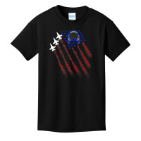 Patriot Fighter Jet Fight Pilot Helmet Usa Flag Patriot 4th Of July Basic Youth T-shirt | Artistshot