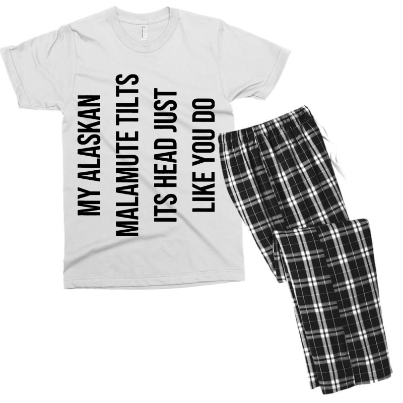 Alaskan Malamute Head Tilt 3 Men's T-shirt Pajama Set | Artistshot