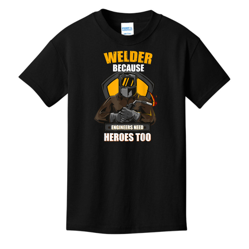 Welder Best Welding Art Welder Steelworker Ironworker Pipeline Basic Youth T-shirt by urethrapricey | Artistshot