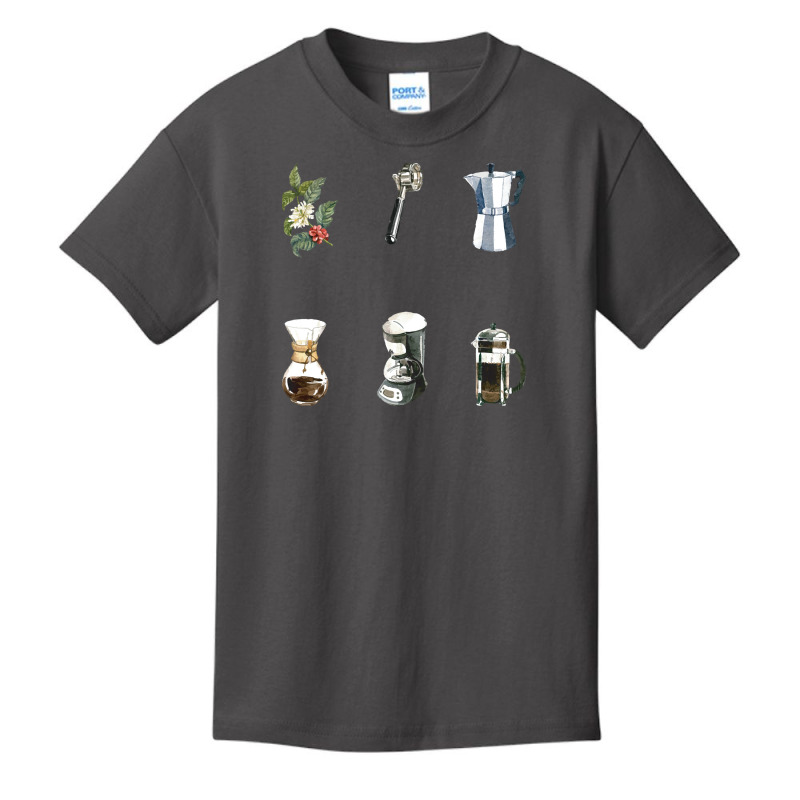 Coffee Making Tools And Equipment T  Shirt Assorted Coffee Making Tool Basic Youth T-shirt | Artistshot