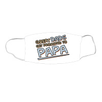Great Dads Get Promoted To Papa Face Mask Rectangle | Artistshot