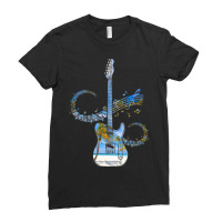 Guitar Rock N Roll Bass Instrument Vintage Metal 4 Ladies Fitted T-shirt | Artistshot