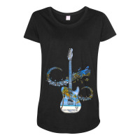 Guitar Rock N Roll Bass Instrument Vintage Metal 4 Maternity Scoop Neck T-shirt | Artistshot