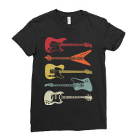 Guitar Rock N Roll Bass Instrument Vintage Metal 5 Ladies Fitted T-shirt | Artistshot