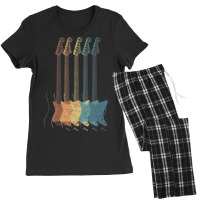 Guitar Rock N Roll Bass Vintage Metal Instrument Women's Pajamas Set | Artistshot