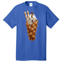 Bubble Waffle Ice Cream T  Shirt Egg Bubble Waffle Vanilla Ice Cream A Basic T-shirt | Artistshot