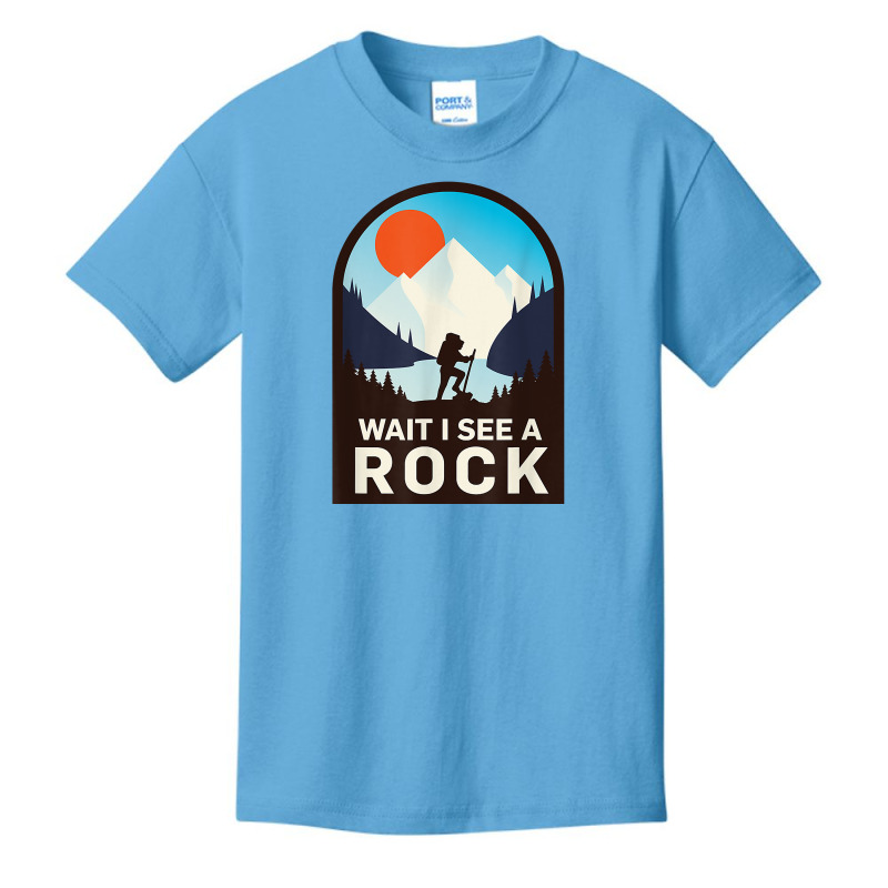 Wait I See A Rock   Geology Geologist T Shirt Basic Youth T-shirt by juleakuehneman | Artistshot