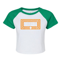 Orange _ White Tennessee State Flag Retro Vintage Tennessee Raglan Crop Top | Artistshot