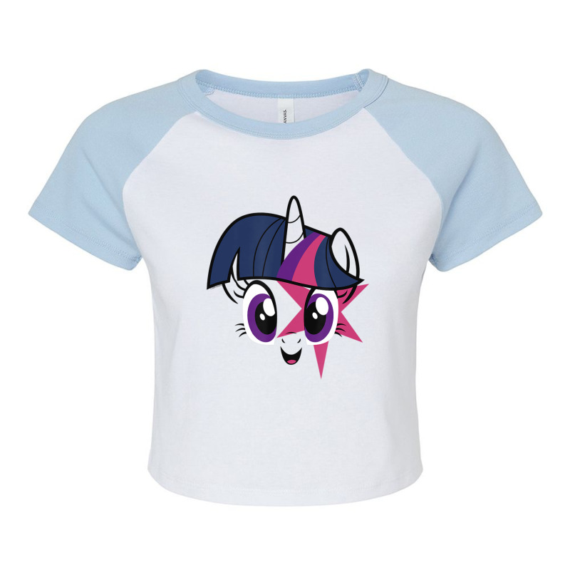 My Little Pony Twilight Sparkle Smiling Face Raglan Crop Top by Kanmopsuk45 | Artistshot