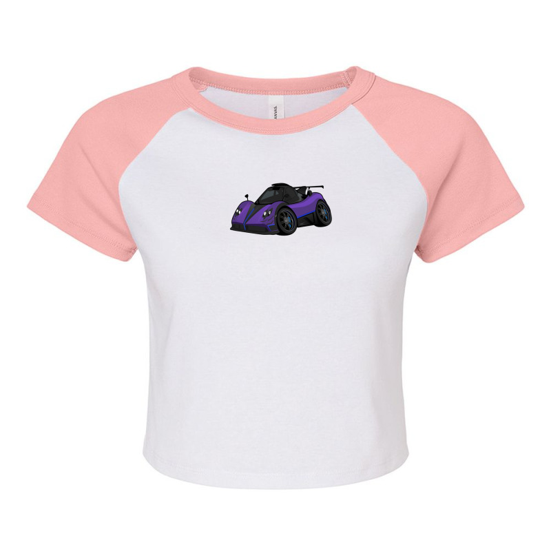 Pagani Zonda (purple) Raglan Crop Top by RobertDoss | Artistshot