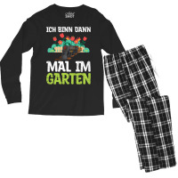 Ich Bin Dann Mal Im Garten Garden Train Model Rail Men's Long Sleeve Pajama Set | Artistshot