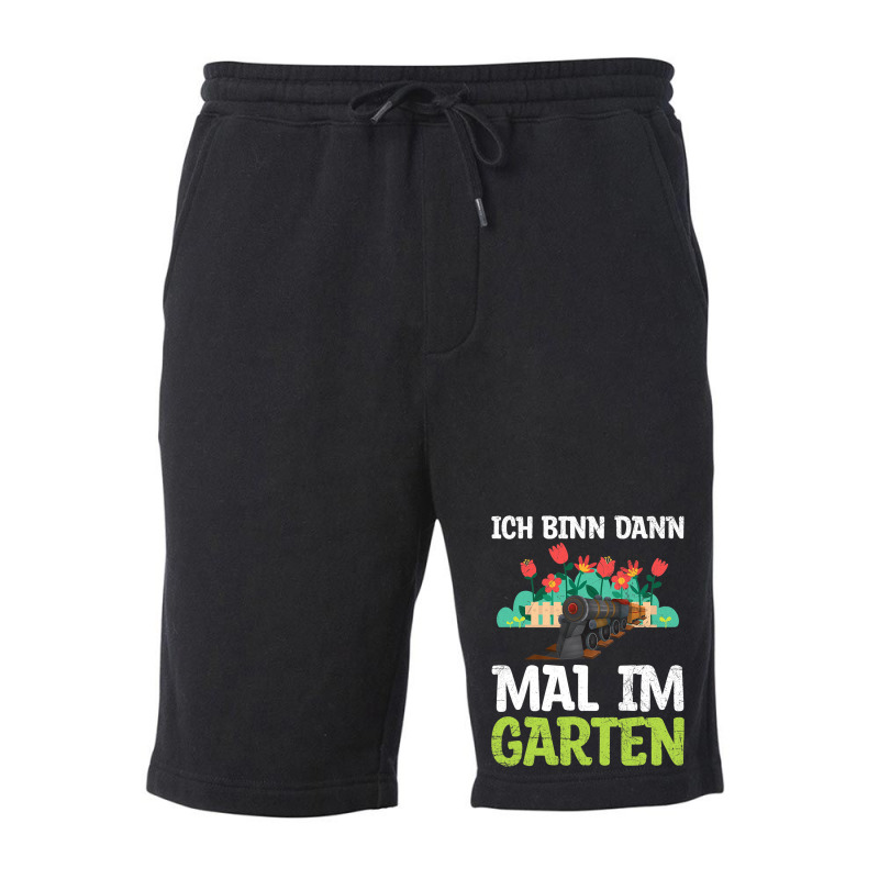 Ich Bin Dann Mal Im Garten Garden Train Model Rail Fleece Short | Artistshot