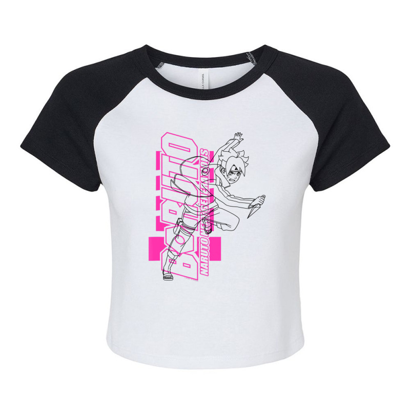 Next Generation Outline Overlay Raglan Crop Top by cm-arts | Artistshot