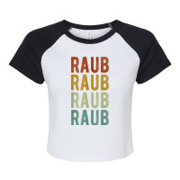 Raub City Malaysia Retro Raglan Crop Top | Artistshot