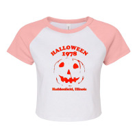 Halloween 1978 Raglan Crop Top | Artistshot