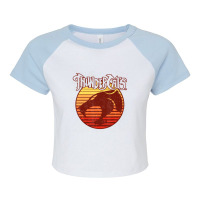 Thundercats Retro Outline Raglan Crop Top | Artistshot