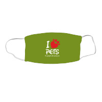 I Love Pets Its People Who Annoy Me Face Mask Rectangle | Artistshot