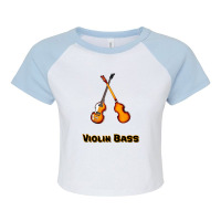 Hofner Violin Bass   Musical Instruments Raglan Crop Top | Artistshot