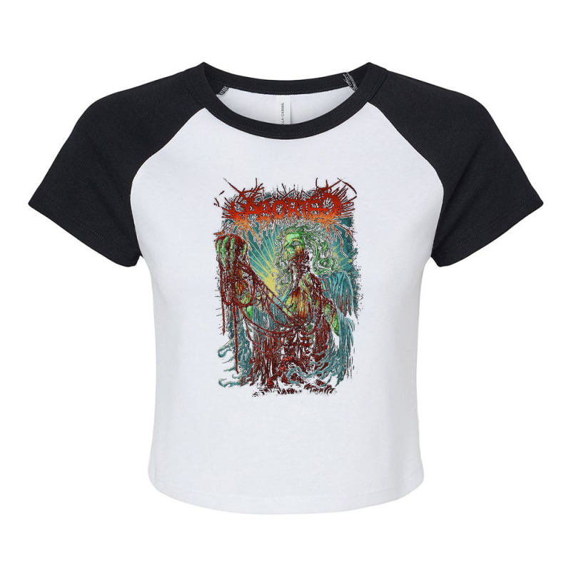 Bortered Raglan Crop Top by cm-arts | Artistshot