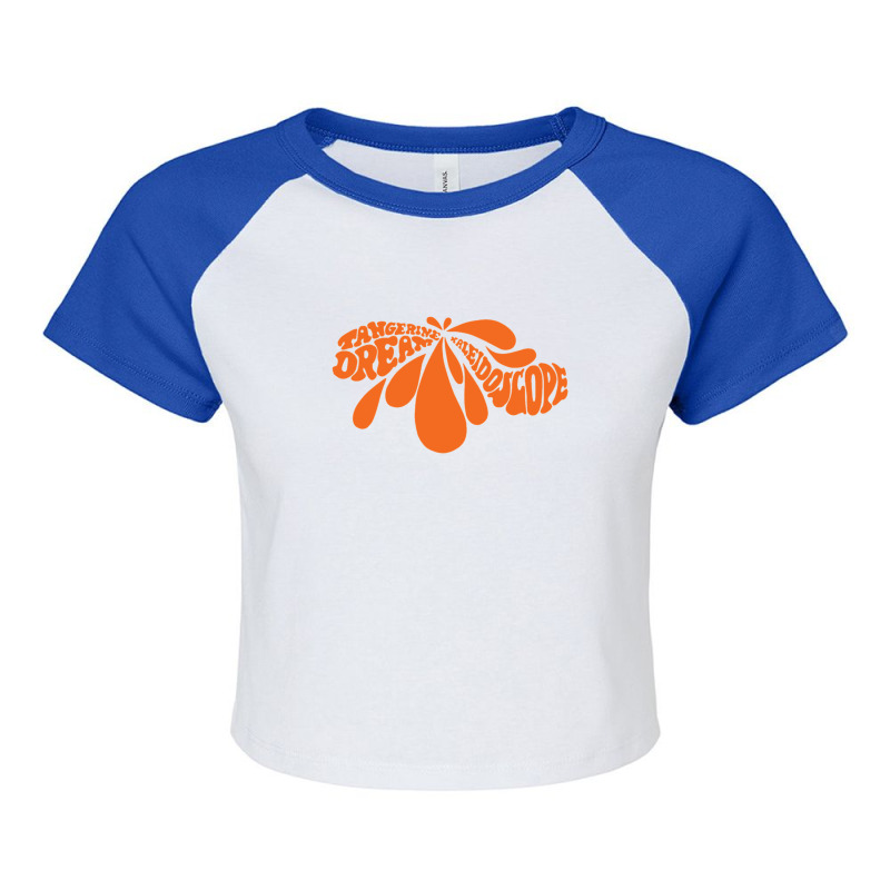 Kaleidoscope Tangerine Dream Raglan Crop Top by cm-arts | Artistshot