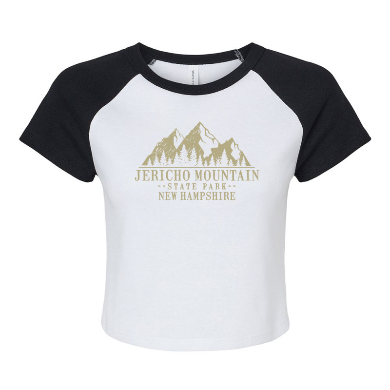 New Hampshire Jericho Mountain State Park Pullover Hoodie Raglan Crop Top by cm-arts | Artistshot