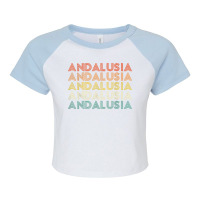 Andalusia T Shirt Raglan Crop Top | Artistshot