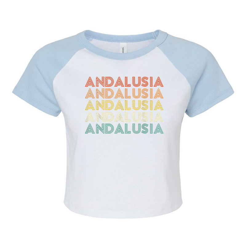 Andalusia T Shirt Raglan Crop Top | Artistshot