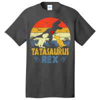 Tata Saurus T Rex Dinosaur Tata 2 Kids Family Matching T Shirt Basic T-shirt | Artistshot