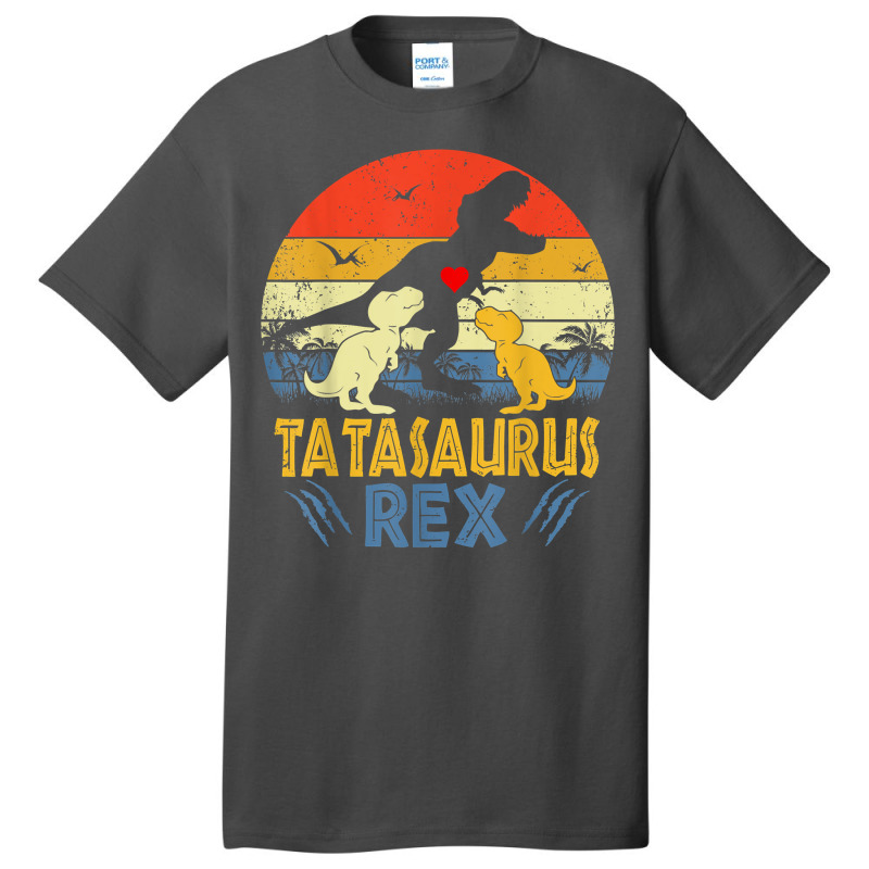 Tata Saurus T Rex Dinosaur Tata 2 Kids Family Matching T Shirt Basic T-shirt | Artistshot