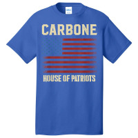 Carbone Last Name Surname American Flag Family T Shirt Basic T-shirt | Artistshot