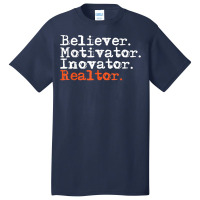 Motivator Believer Innovator Educator Teacher Gift Retro T Shirt Basic T-shirt | Artistshot