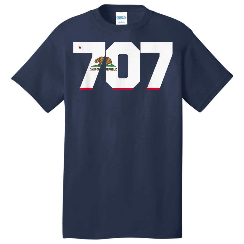 Area Code 707 Shirt   Sonoma California Tshirt Basic T-shirt by webberoliveria | Artistshot