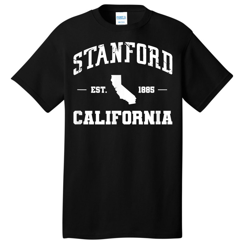 Stanford California Map Ca Travel Vacation T Shirt Basic T-shirt | Artistshot