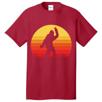 Bigfoot Peace Silhoette Basic T-shirt | Artistshot