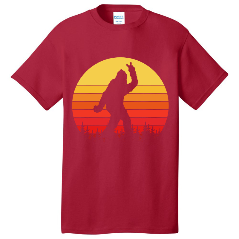 Bigfoot Peace Silhoette Basic T-shirt | Artistshot