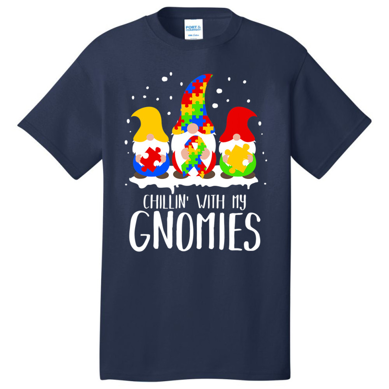 Chillin With My Gnomies Special Ed Autism Christmas Basic T-shirt by mrlee | Artistshot