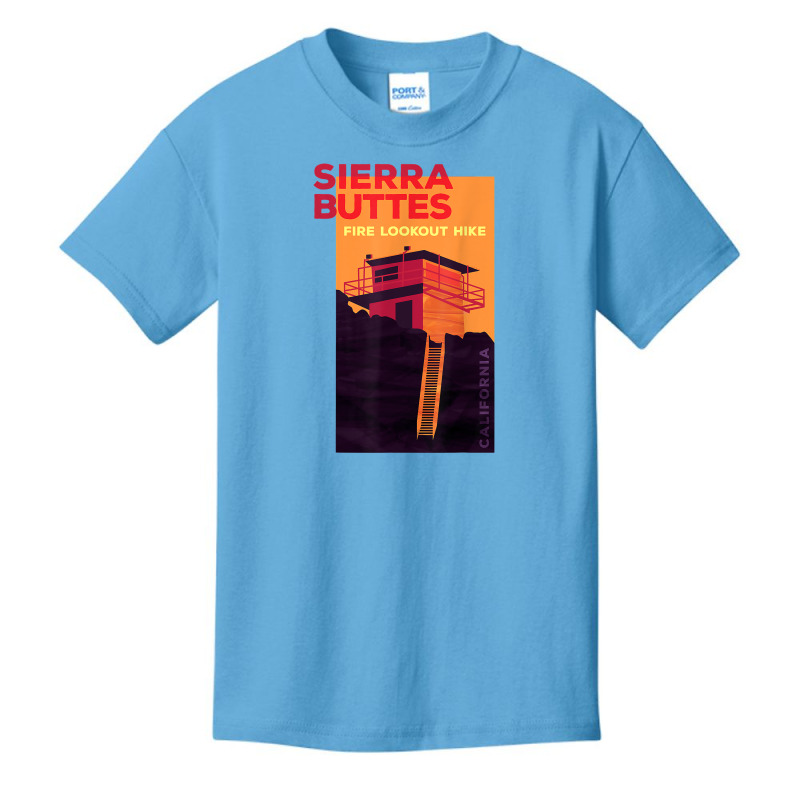 Sierra Buttes Fire Lookout Hike   California T Shirt Basic Youth T-shirt by michealamifflin | Artistshot