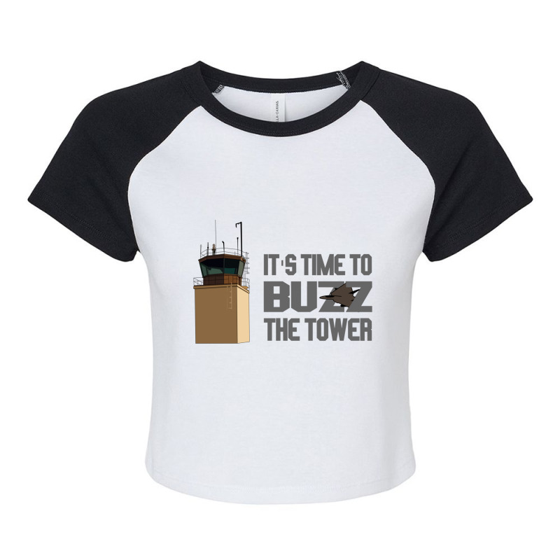 It_s Time To Buzz The Tower V2 Raglan Crop Top by cm-arts | Artistshot