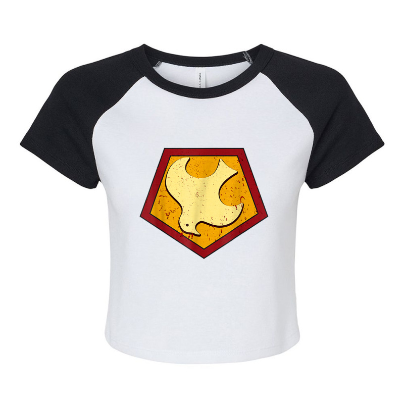 Retro Vintage Peacemaker Of Emblem For Lover T Shirt Raglan Crop Top | Artistshot