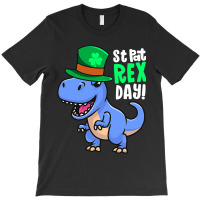 Happy St Pat Rex Day Dinosaur Irish Shamrock St Pa T-shirt | Artistshot