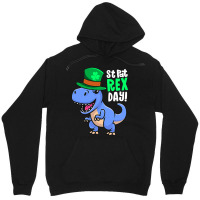 Happy St Pat Rex Day Dinosaur Irish Shamrock St Pa Unisex Hoodie | Artistshot