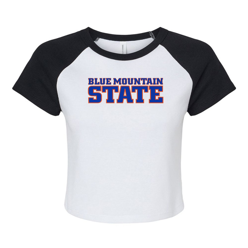 Blue Mountain State Raglan Crop Top by cm-arts | Artistshot